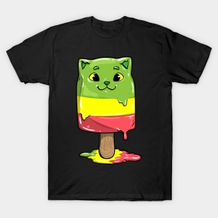 Cat with Popsicles T-Shirt